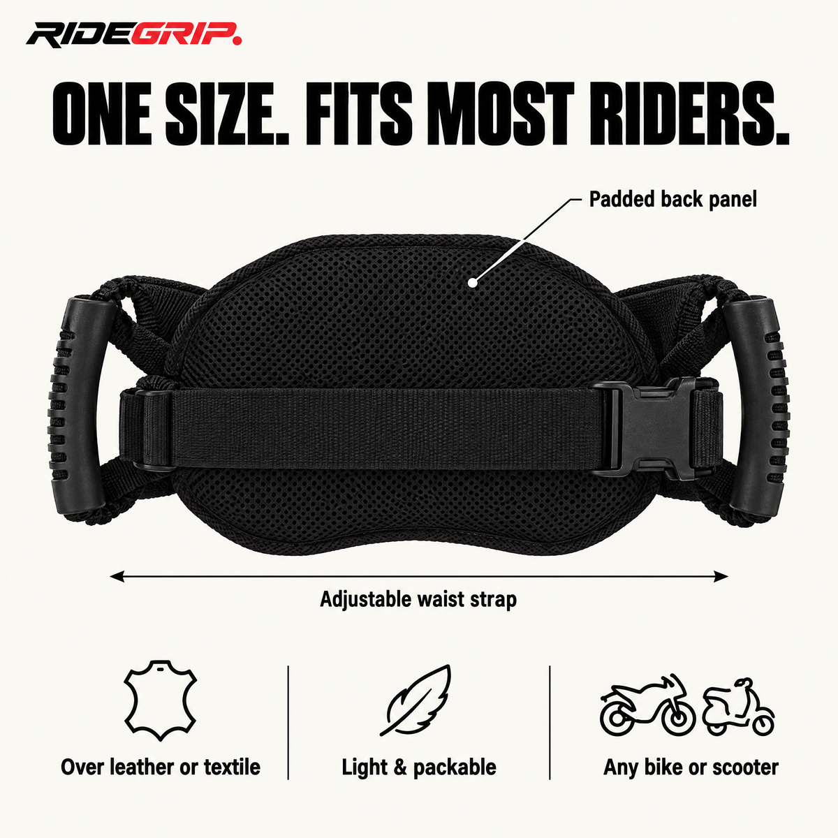 RideGrip Belt one size fits most riders